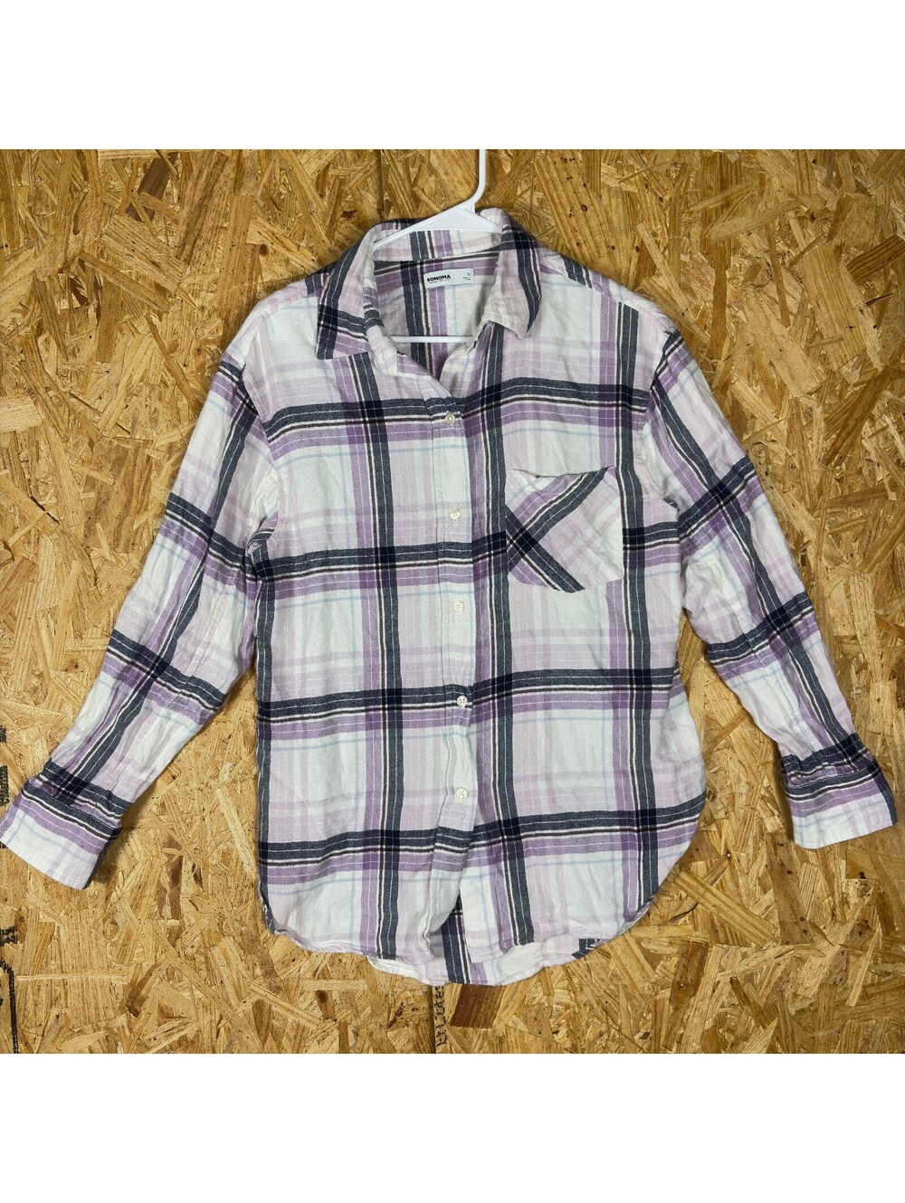 Sonoma Goods for Life plaid button-front shirt
